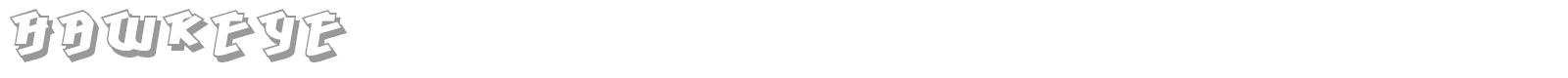Hawkeye font preview